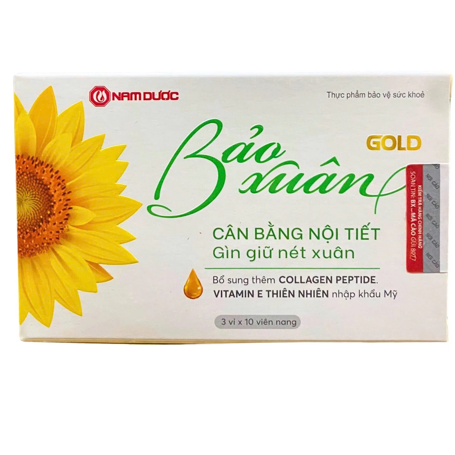 Bảo Xuân Vàng Nam Dược (Hộp/30 Viên Nang)